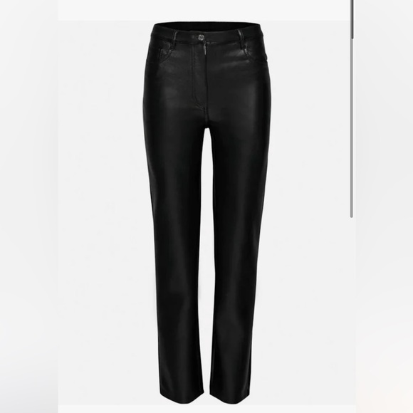 Aritzia Wilfred Melania leather pants in size 4 BLACK - Picture 5 of 5